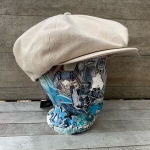 Brixton Cream Flat Cap